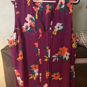 41 Hawthorn Purple Floral Blouse🩷